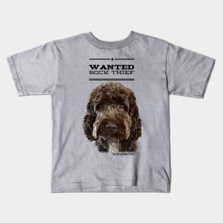 Cockapoo / Doodle Dog Sock Thief Kids T-Shirt